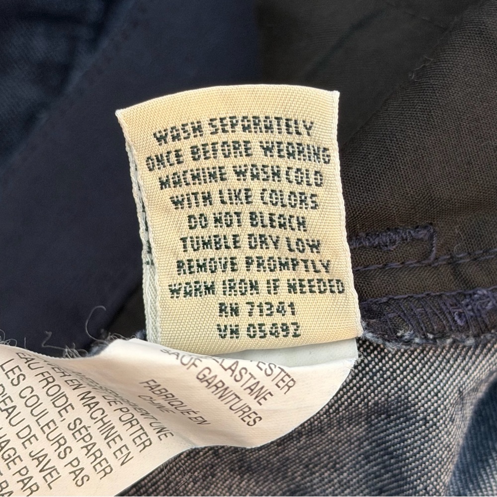 L.L.Bean Classic Fit Jean Women 6 Straight Denim Dark Blue Solid Chic Minimalist - Picture 12 of 13